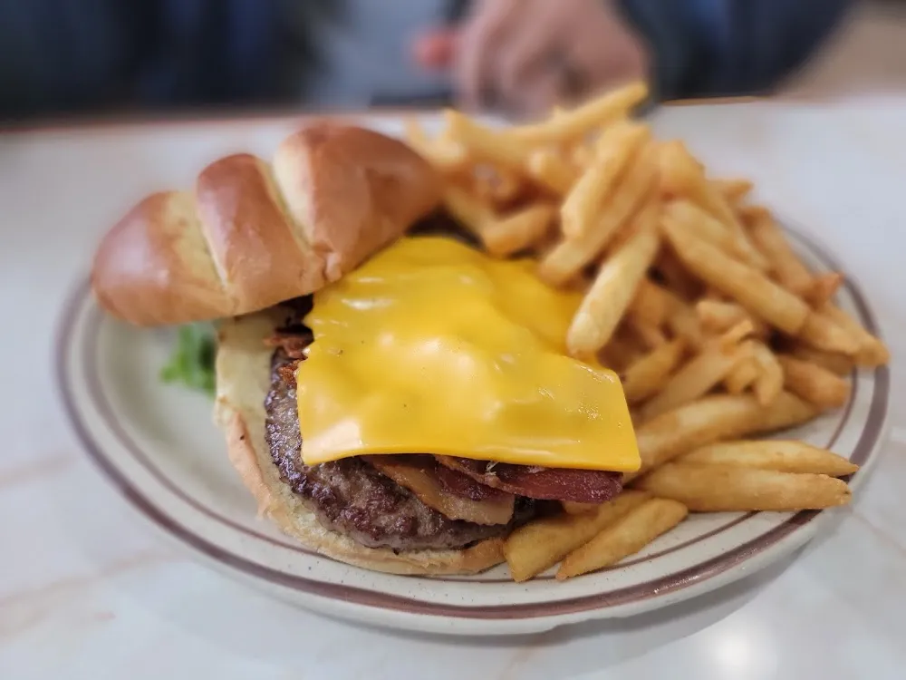 Bacon Cheeseburger and Fries